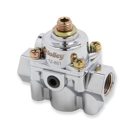 Holley 459 PSI 38 NPT Inlet Outlet Gasoline Chrome Plated Aluminum 12-881